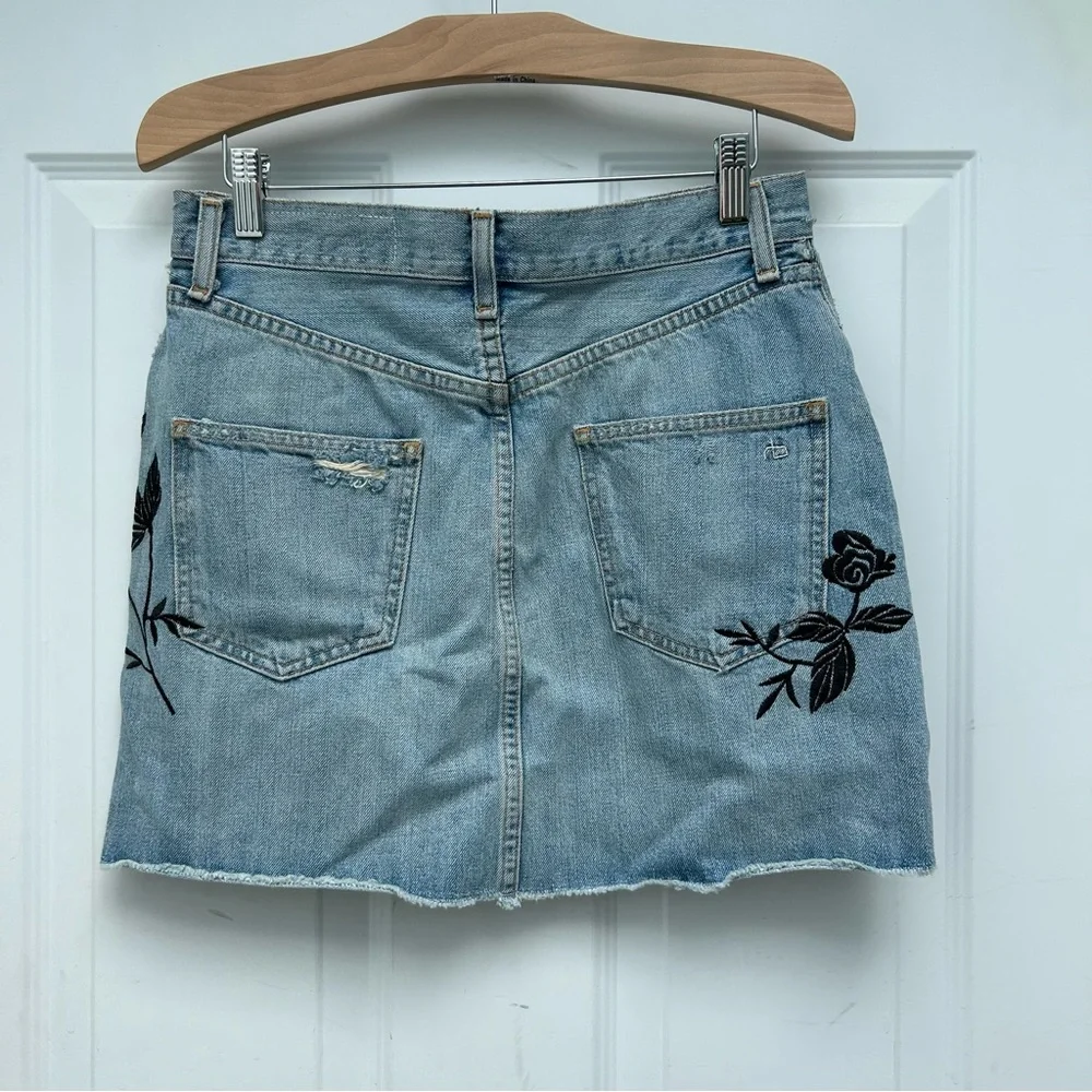 Rag & Bone embroidered mini skirt - Picture 4 of 10